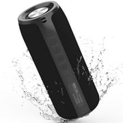 Aursear Portable Waterproof Wireless Bluetooth Speaker with 24W Loud Stereo Sound, 30H Playtime, TWS Pairing, Black