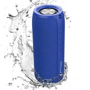 Aursear Waterproof Bluetooth Speaker Portable Wireless Speaker with Loud Stereo Sound, Blue