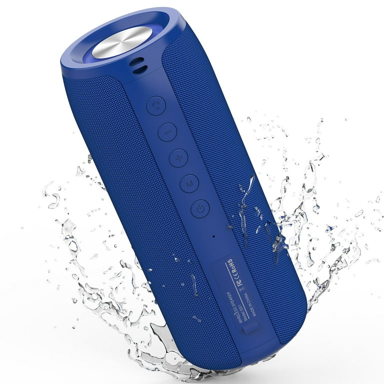 Aursear Portable Bluetooth Speaker Waterproof Wireless Speaker with Loud Stereo Sound TWS Pairing for Home Party Blue Size 7.20 x 2.90 x 2.90