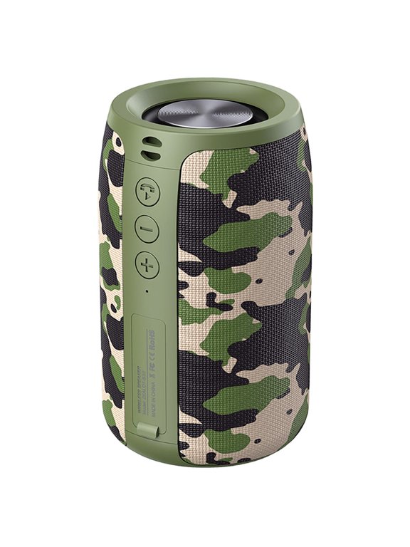 Aursear Waterproof Portable Bluetooth Speaker with 360° Stereo Sound, Long Battery Life, and IPX5 Waterproof Rating, Ideal for Outdoor Activities Camouflage