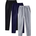 thumbnail image 1 of Klisyaur Big and Tall Pant Mens Athletic Sweat Pants with Pockets Drawstring Elastic Waist Straight Leg Sweatpants, 1 of 6