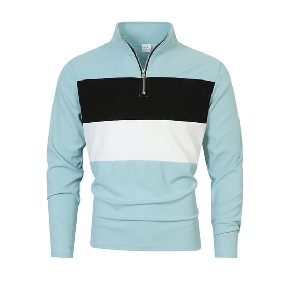 Klisyaur Big and Tall Shirts for Men Casual Fashion Striped Collared Shirt Comfortable Pullover Tops Long Sleeve Top