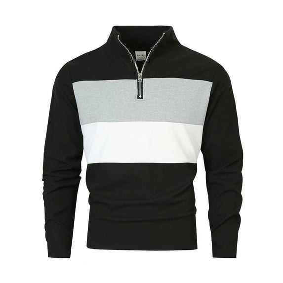 Klisyaur Big and Tall Shirts for Men Casual Fashion Striped Collared Shirt Comfortable Pullover Tops Long Sleeve Top