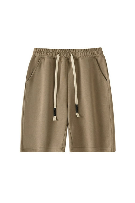 Big and Tall Shorts for Men M-4XL Comfort Casual Summer Pant Fashion Solid Color Short with Elastic Drawstring Waist