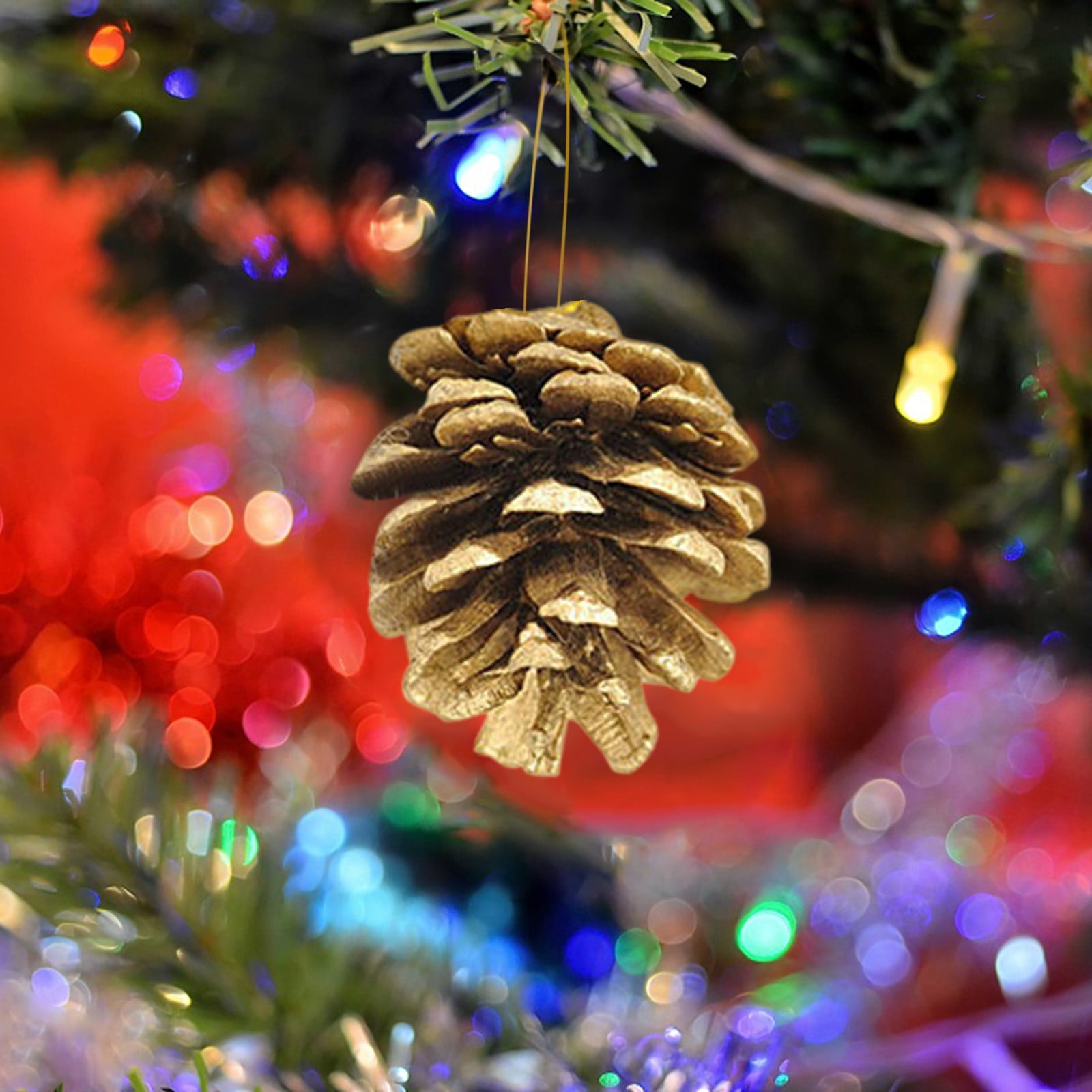 Aursykel Christmas Decorations Pinecone Hanging Pieces for Christmas