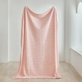 thumbnail image 1 of Aursykel Cool Flannel Blanket for Nap and Couch Use with Soft Fleece Material and Ice Cooling Technology Suit for Warm Weather Relaxed 4.9x3.3ft Pink, 1 of 6