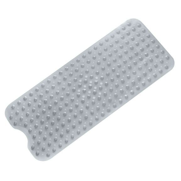 Aursykel Extra Long Non Slip Bathtub and Shower Mats with Suction Cups 300 Design Massage Textured Machine Washable for Elderly Pet Home Spa Gym