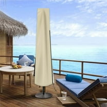 Aursykel Heavy Duty Patio Umbrella Cover with Zipper for 9ft to 12ft Outdoor Market and Garden Umbrellas Long Lasting Waterproof Protection with Easy Installation and Long Zip Design