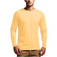 thumbnail image 1 of Aursykel Men Long Sleeve Tops Running Hiking Shirts Breathable Lightweight Shirt Comfortable Casual Pullover Tee Top, 1 of 7