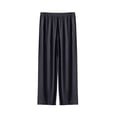 thumbnail image 1 of Klisyaur Men Wide Leg Pants Loose Trousers with Pockets Elastic Waist Casual Lounge Pant Lightweight Comfortable Trouser, 1 of 7