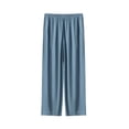 thumbnail image 1 of Klisyaur Men Wide Leg Pants Loose Trousers with Pockets Elastic Waist Casual Lounge Pant Lightweight Comfortable Trouser, 1 of 7