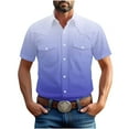thumbnail image 1 of Aursykel Men's Big and Tall Shirts Summer Tee for Men Casual Stylish Button down Shirt with Two Pockets Comfort Tees, 1 of 7