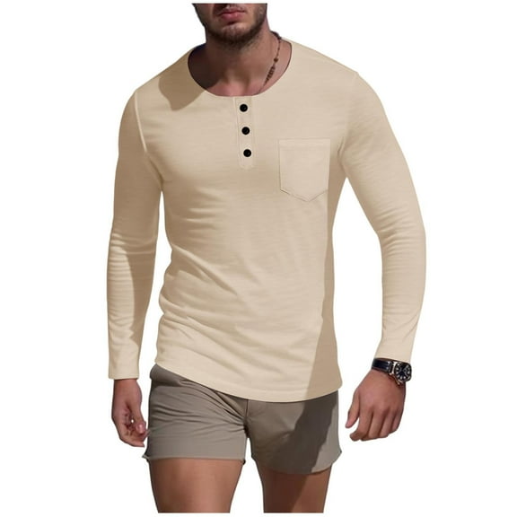 Aursykel Men's Crewneck Pullover Shirt Big and Tall Tops Casual Comfortable Top Long Sleeve Shirts Fall Clothes