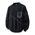 thumbnail image 1 of Klisyaur Men's Crewneck Pullover Sweatshirt With Pocket Big and Tall Sweatshirts Casual Long Sleeve Tops Comfortable Soft Solid Color Top, 1 of 5