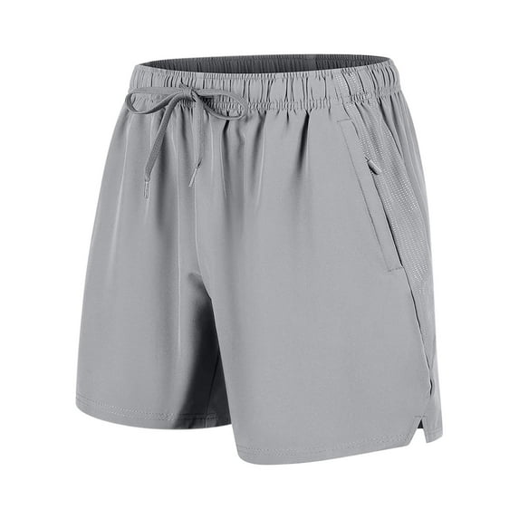 Aursykel Mens Running Shorts with Zip Pockets Lightweight Elastic Waist Athletic Shorts for Workout Gym M-5XL