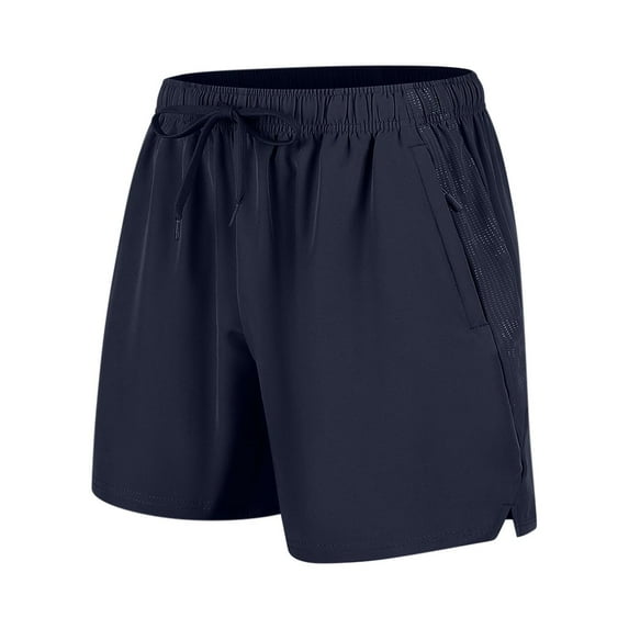 Aursykel Mens Running Shorts with Zip Pockets Lightweight Elastic Waist Athletic Shorts for Workout Gym M-5XL