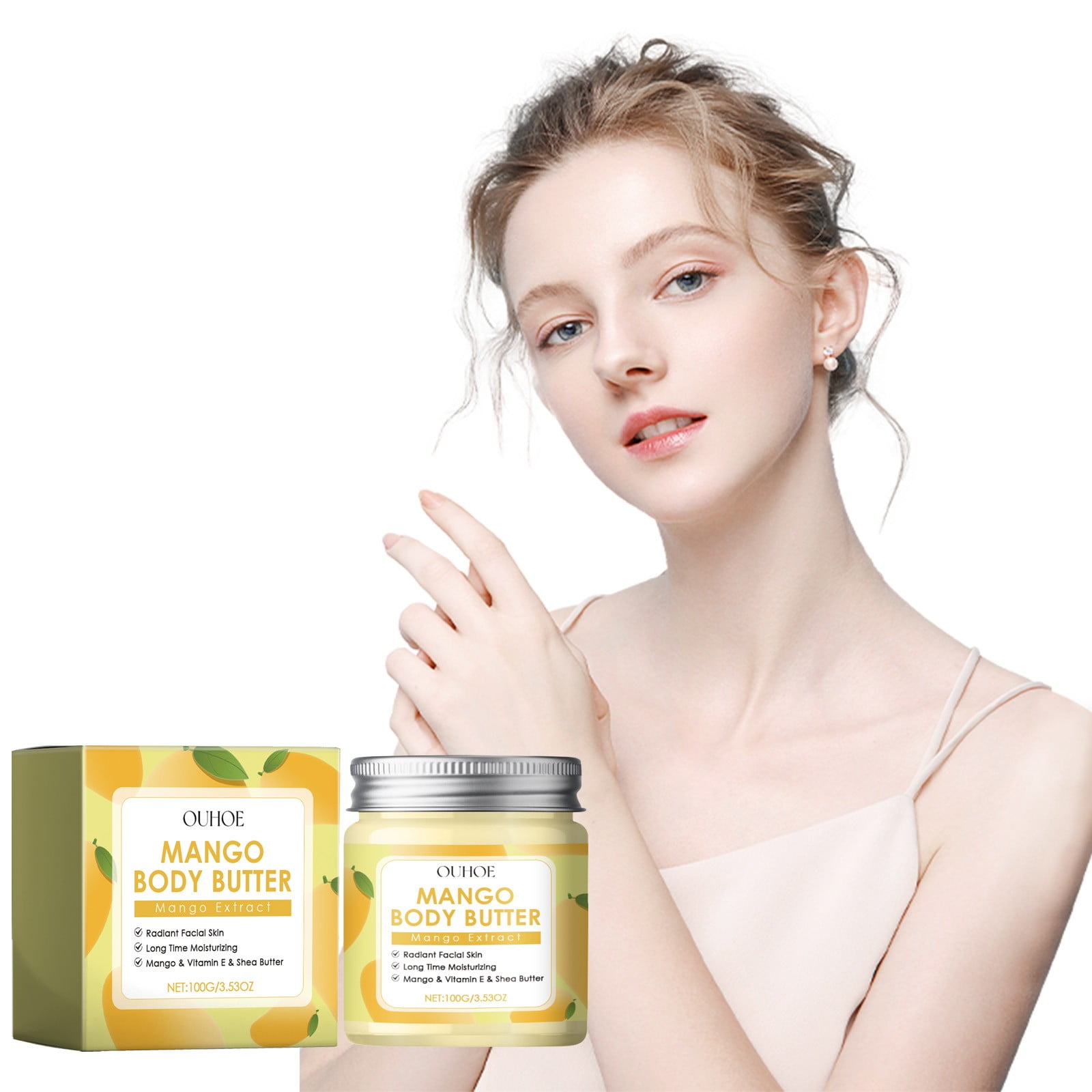 Aursykel Nourishing Body Moisturizing Cream with Rose,Shea Jojoba Oil Deeply Hydrates and Repairs Dry Skin with Long Lasting Lightweight Formula Infused with Fresh Fruity Aroma