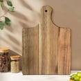 thumbnail image 1 of Aursykel Solid Wood Cutting Board with Handle Easy to Hang Save Space for Kitchen Versatile for Chopping Fruit Vegetables or Serving Steak Long Lasting and Easy Maintenance, 1 of 4