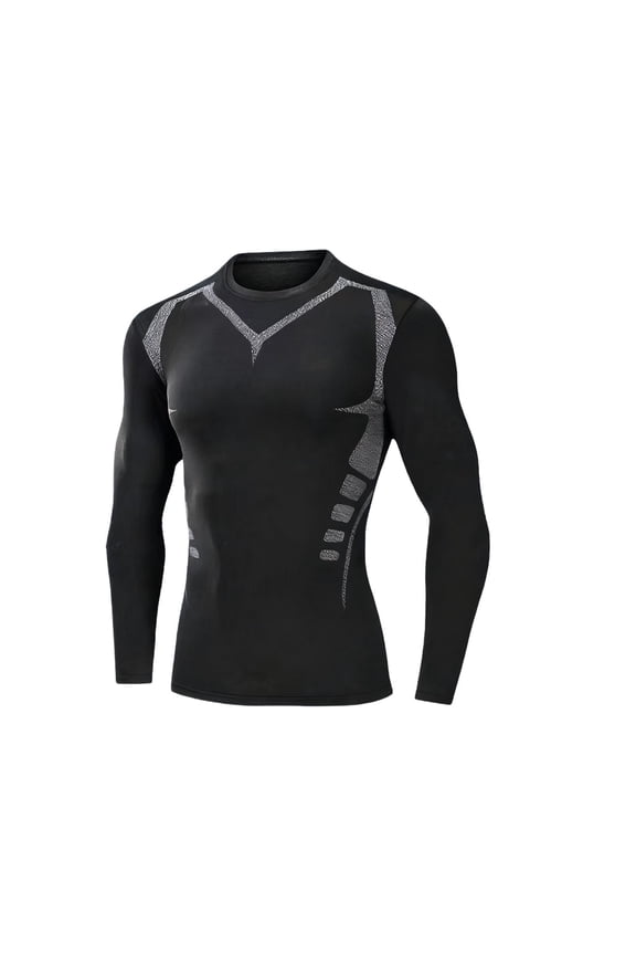 Thermal Shirt for Mens Long Sleeve Fleece Lined Base Layer Winter Tops Comfortable Athletic Undershirt Workout