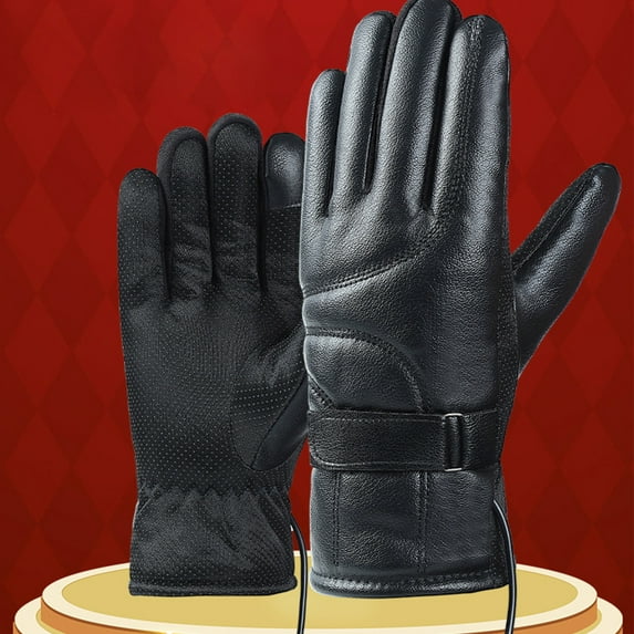 Aursykel USB Rechargeable Heated Gloves for Winter Outdoor Activities with Touchscreen and Improved Circulation Suit for Motorcycle Riding Hiking