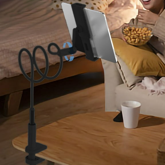 Aursykel Universal 360 Degree Adjustable Overhead Cantilever Bracket for Cell Phones and Tablets with Multifunctional and Stable Support Base for Video Calls and Streaming