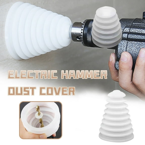 Aursykel Universal Dust Cover for Drill Bits Eco Friendly Rubber Dust Collector Easy to Use for Home Improvement and DIY Projects Helps Keep Walls Clean Extends Tool Lifespan