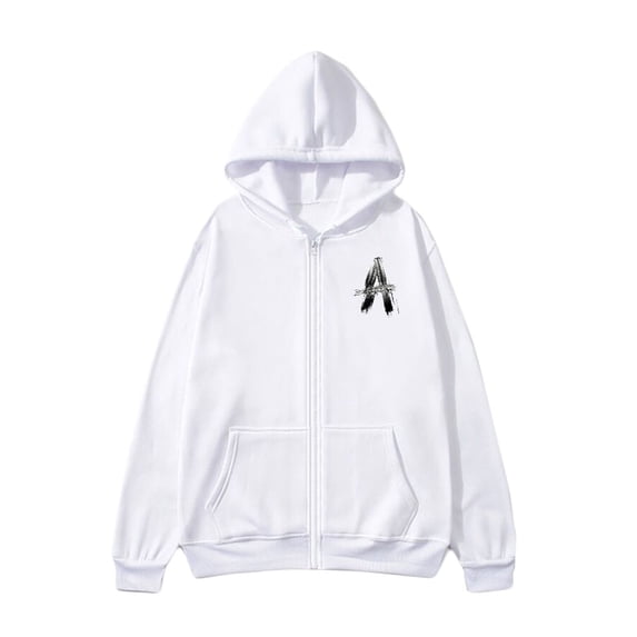 Aursykel Zip up Mens Hooded Sweatshirt Outdoor Loose Trendy Jackets with Pockets Fall Winter Hingking Casual Wear
