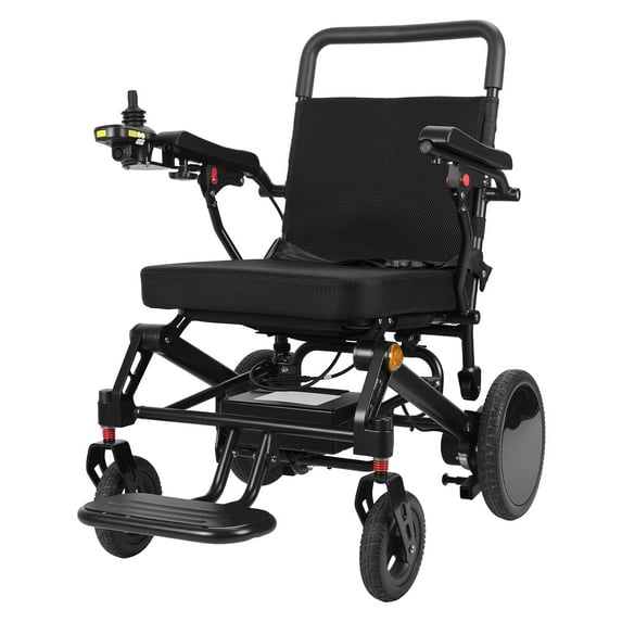 AurumEdge 25 Miles Long Travel Range, 400lbs Capacity Electric Wheelchairs for Adults, with 2 Lithium Batteries, Foldable Lightweight All-Road Power Wheelchair