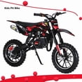 thumbnail image 1 of AurumEdge 49cc 2-Stroke Kids Mini Dirt Bike, Gas Powered Dirt Bike, Speeds up to 25MPH, Mini Motorcycle Pit Bike, Mini Dirtbike for Kids, Ideal Gifts for Children (Red), 1 of 7