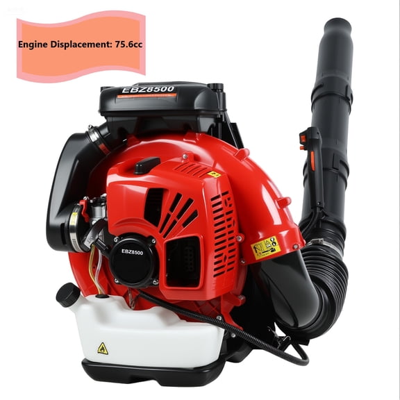 AurumEdge 75.6CC Gas Powered Backpack Leaf Blower, 2 Stroke Engine, 850CFM, 200MPH, High Power Gasoline Leaf Blower, 2.3L Fuel Tank, Ergonomic Blower for Leaf, Sand, Snow, Patio, Yard