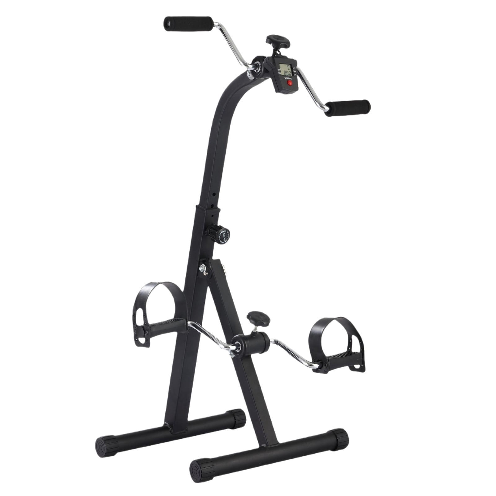 AurumEdge Pedal Exerciser Bike for Seniors, Steel Frame Adjustable Pedal Exerciser with LCD Display Adjustable Height Exercise Bike for Home Physical Therapy Clearance Exercise Pedal Bike