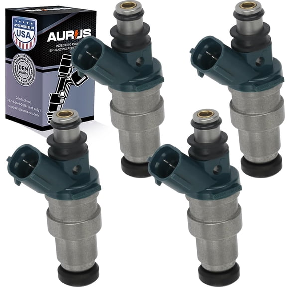 Aurus SET of x4 OEM 23250-75040 Fuel Injectors work for 1995 1996 1997 1998 1999 2000 Toyota Tacoma 2.4L 2RZ-FE motor I4 cylinder Engine Pickup Truck 842-12261 23209-75040