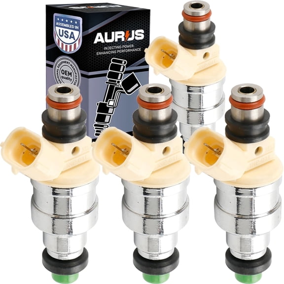Aurus x4 SET of OEM Fuel Injectors INP-081 F2G8-13-250 Compatible with 1990 1991 1992 1993 Mazda B2200 B2600 2.2L I4 Cylinder Engine Cab Pickup 2-Door 842-12111 217-2369 16-429 F2G813250
