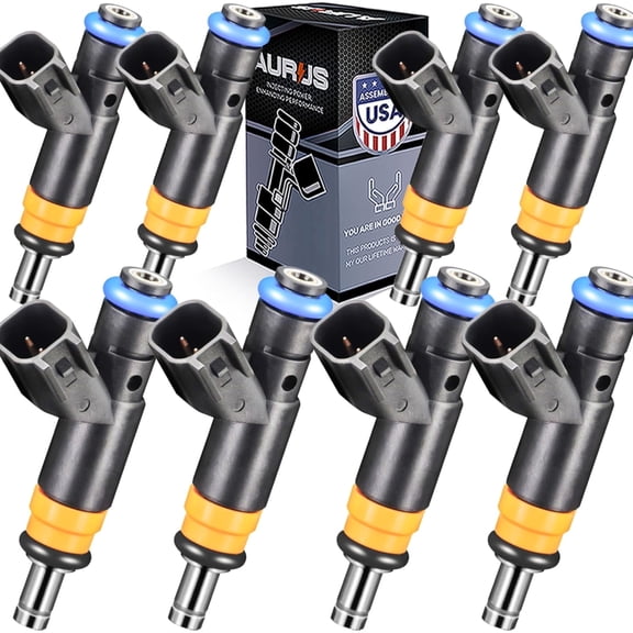 Aurus x8 SET OEM Fuel Injectors 05037479AC/AA Compatible with '09-'18 Chrysler 300 Aspen for Jeep Grand Cherokee 2WD Commander for Dodge Challenger Charger Durango Ram 1500 2500 3500 Pickup 5.7L V8