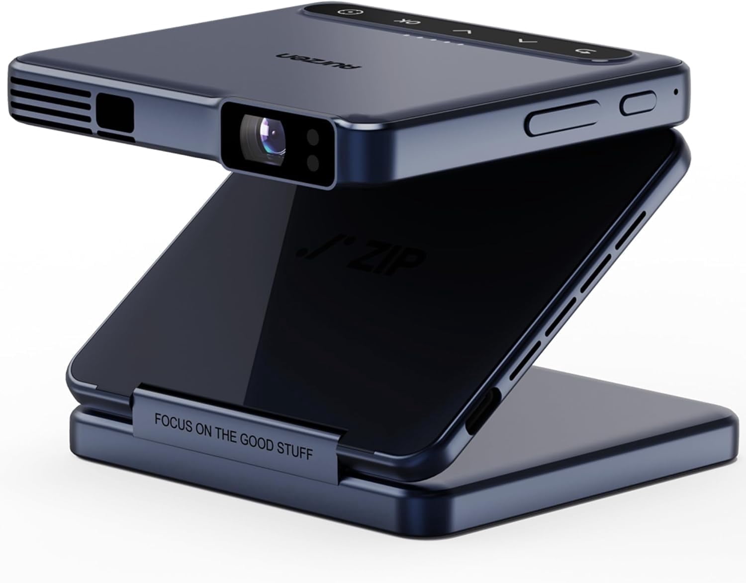 Aurzen ZIP Tri-Fold Portable Mini DLP Projector, Pocket-Sized