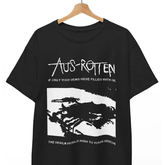 Aus Rotten T-shirt, if only your veins, Hardcore Punk Rock Anarcho Unisex Tee