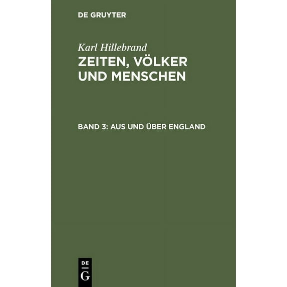 Aus Und Ãber England, (Hardcover)