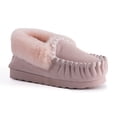 thumbnail image 1 of Aus Wooli Australia Hand Stitched Womens Sheepskin Moccasin - Pale PInk, 1 of 8