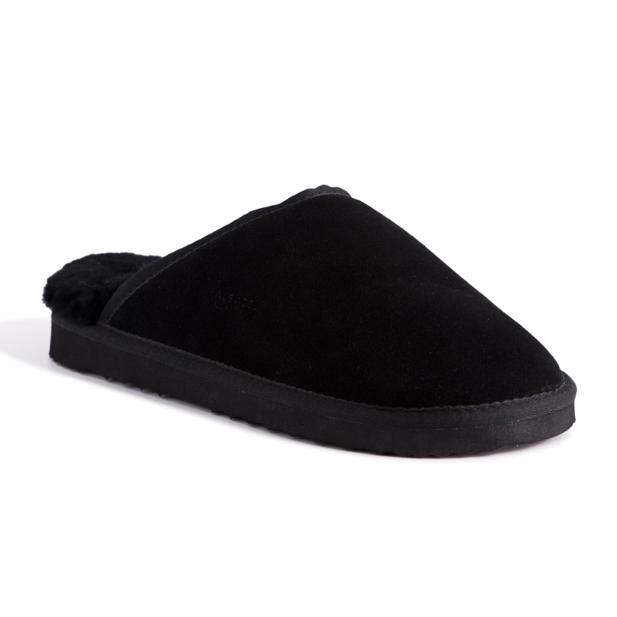 Aus Wooli Australia Unisex Sheepskin Wool Slippers Black