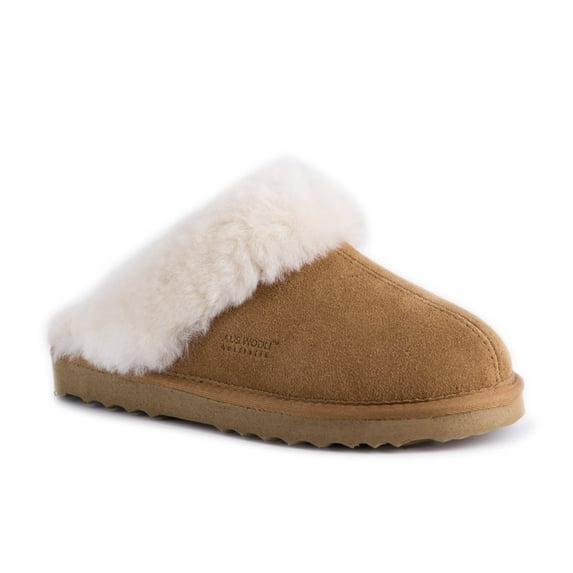 Aus Wooli Australia Unisex Sheepskin Wool Sydney Slippers - Tan