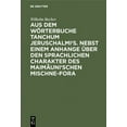 thumbnail image 1 of Aus dem Wörterbuche Tanchum Jeruschalmi's. Nebst einem Anhange über den sprachlichen Charakter des Maimãuni'schen Mischn, (Hardcover), 1 of 1