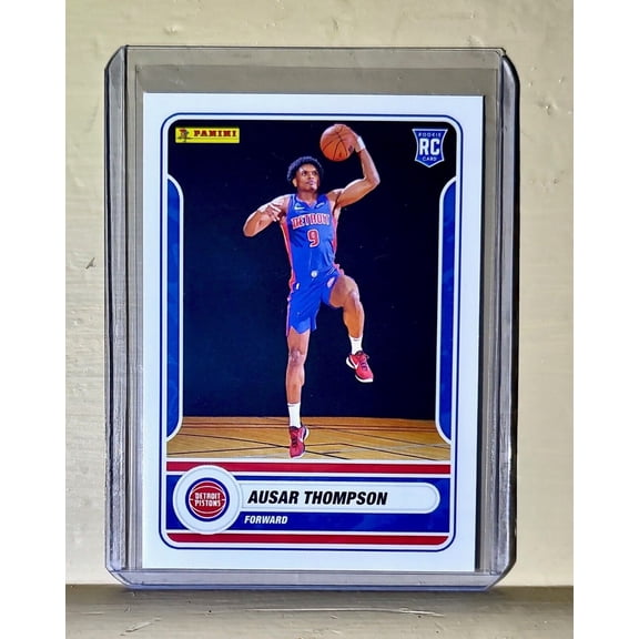 Ausar Thompson 2023-24 Panini NBA Basketball #100 Rookie Card Detroit Pistons