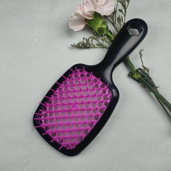 Ausbond Vented Hair Brush Detangling Brush for Pain,Lightweight Handle, Free Brushing on All Wet or Dry Hair Types — Durable DuoFlex Anti-Static Bristles