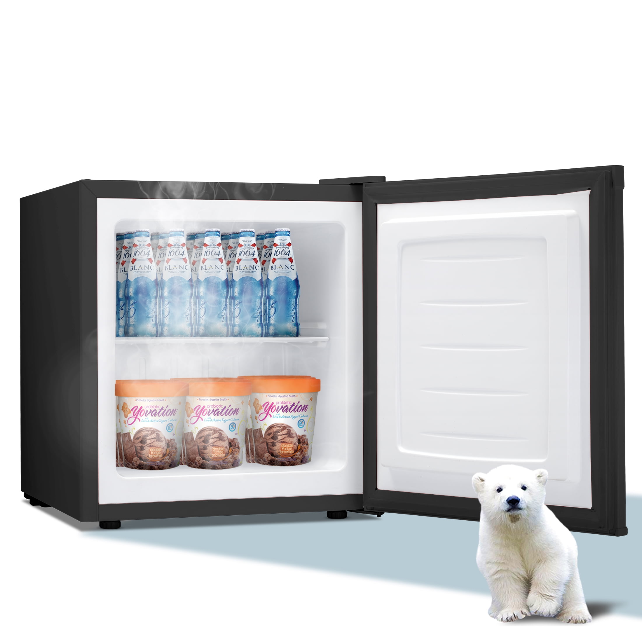 Havato 3.2 Cu.Ft Mini Fridge with Freezer, Double Door Compact Refrigerator, Retro Mini Refrigerator for Dorm, Office, Bar, RV, Bedroom(Green)