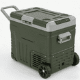 thumbnail image 1 of Auseo 12V Car Refrigerator, 53QT Electric Cooler DC/AC, -4℉~68℉, Portable Freezer Fridge Cooler with Wheels for RV Camping, Travel, Truck, Home, Green, 1 of 12