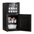 thumbnail image 1 of Auseo 2.6 Cu.ft Beverage Refrigerator with Freezer,2-Door Freestanding Small Refrigerator,Mini Fridge for Bedroom/Home/Office, 1 of 11