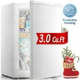 thumbnail image 1 of Auseo 3.0 Cu.ft Upright Freezer, Compact Mini Freezer with Reversible Door for Kitchen, Apartment, Basement, Dorm, White, 1 of 9