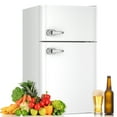 Auseo 3.1 Cu.Ft Mini Fridge 2 Door, Small Fridge 115 Volt/60 Hz, Low