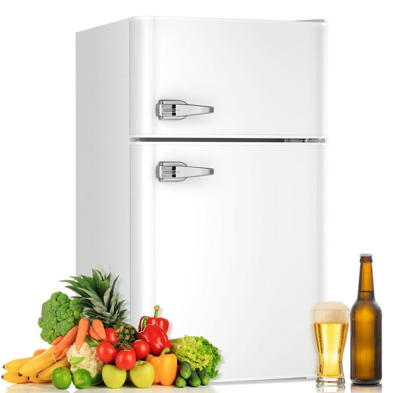 2023 New 3.1 Cu.Ft. Mini Refrigerator with Freezer, Compact 2 Door