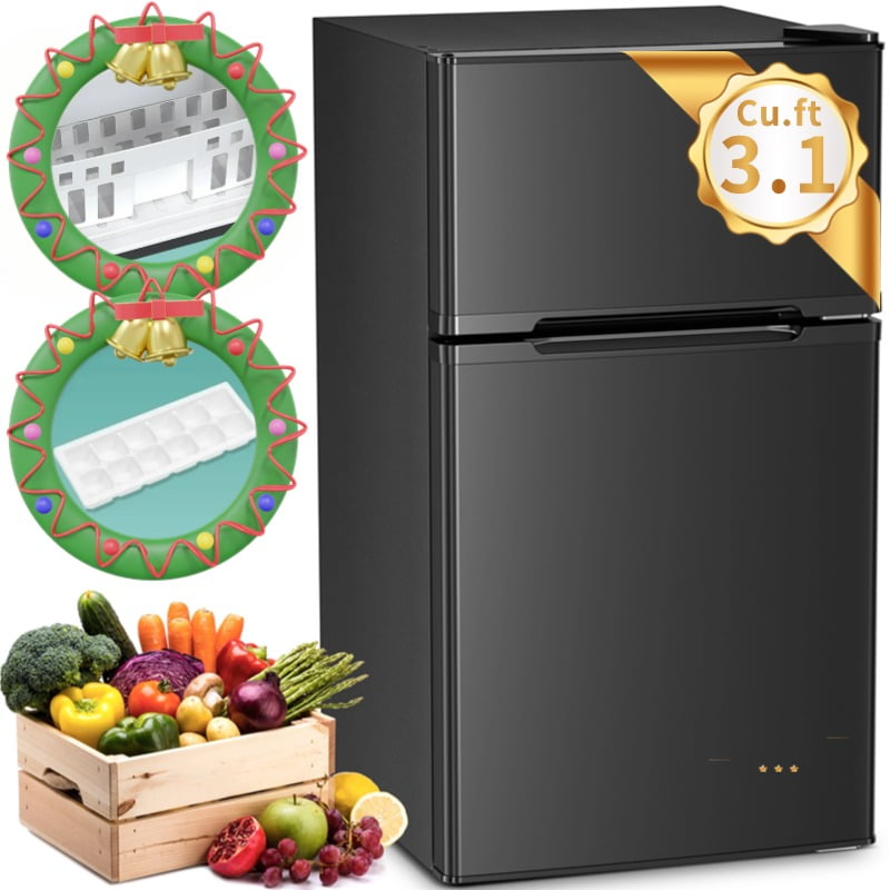 その他 frecous dewo mini Auseo 3.1 Cu.Ft 2-Door Mini Dorm Fridge for Office/Kitchen